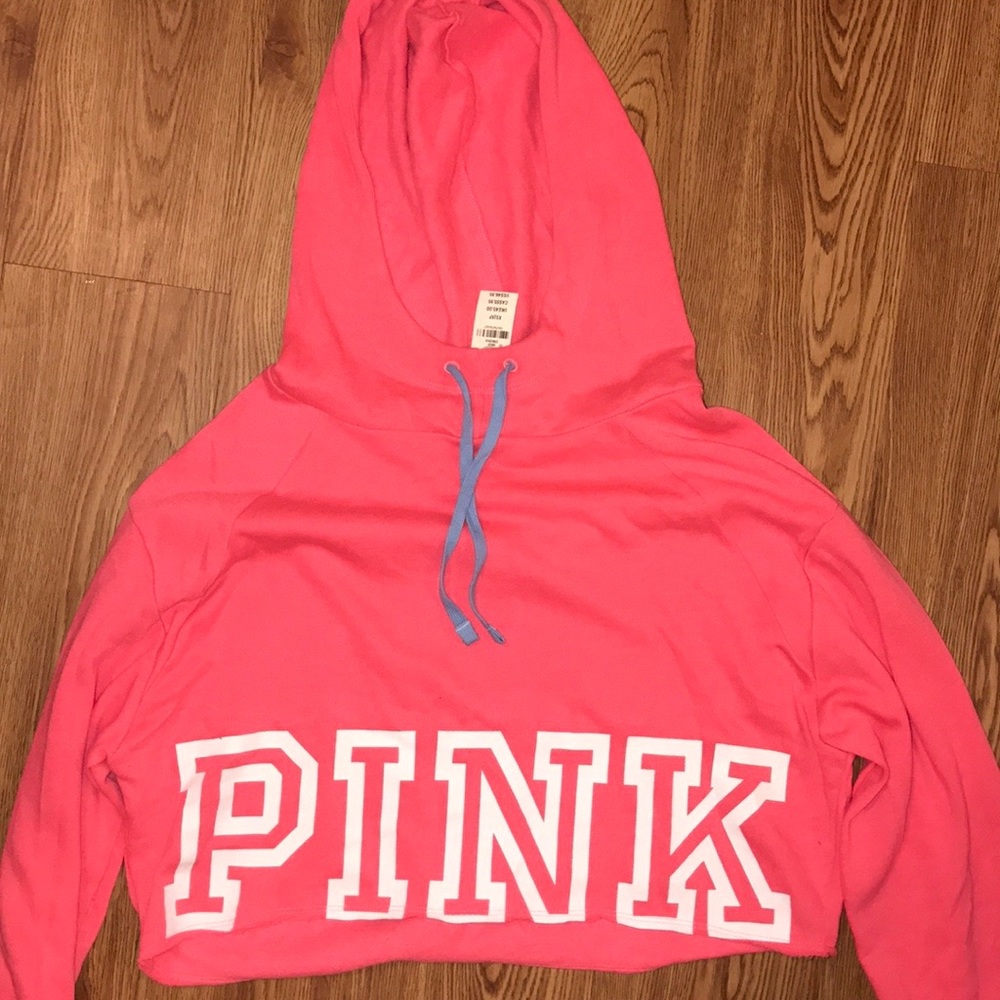 PINK VS CROPPED HOODIE